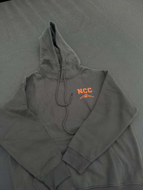 The First Cast Hoodie — Charcoal Grey & Blaze Orange
